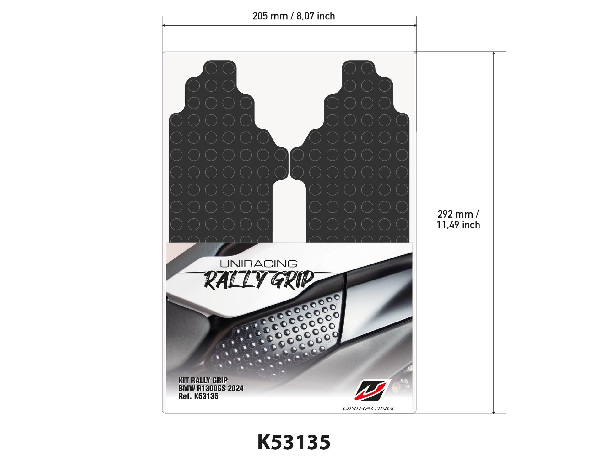 R1300 GS RALLY GRIP - Uniracing